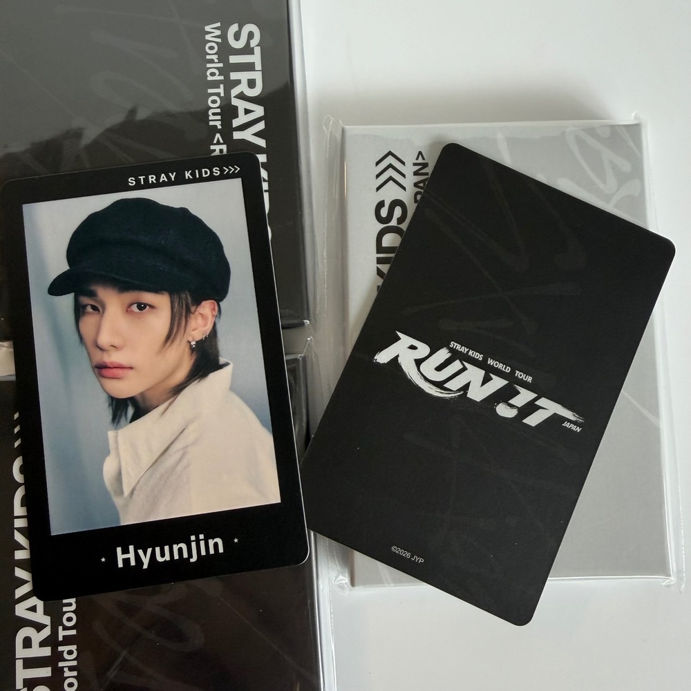 STRAY KIDS HYUNJIN Run It Japan World Tour Photo Card